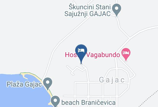 Novalja - Pansion Comfort Sidro Maps