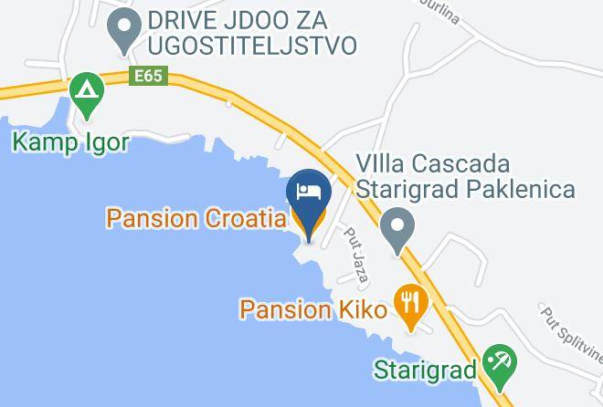 Starigrad - Pansion Croatia Maps