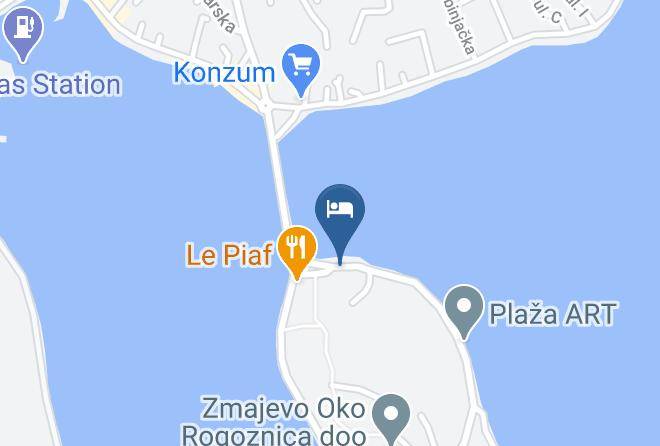 Rogoznica - Pansion Danijela Maps