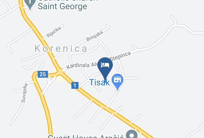 Plitvicka Jezera - Pansion Filip Maps