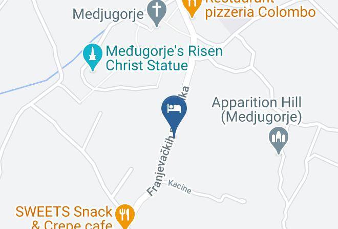 Hercegovacko Neretvanski - Pansion Franka Maps