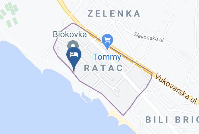 Makarska - Pansion Simic Maps