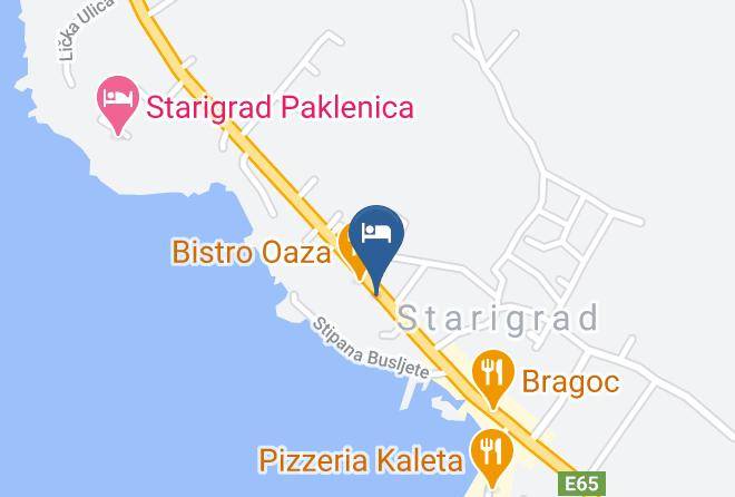Starigrad - Pansion Ivan Maps