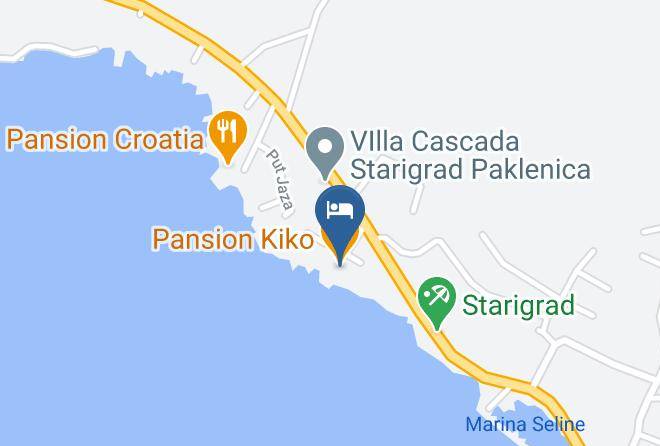 Starigrad - Pansion Kiko Maps