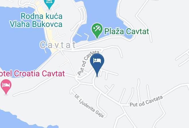 Konavle - Pansion Lovac Maps