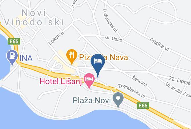 Novi Vinodolski - Pansion Maestral Maps