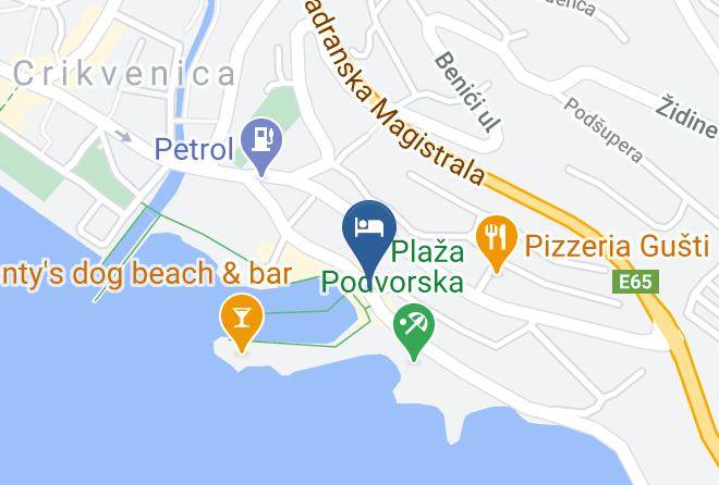 Crikvenica - Pansion Ribica Maps