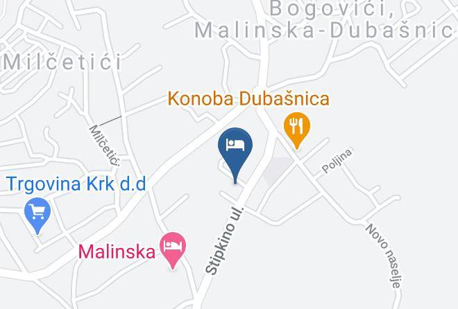 Malinska Dubasnica - Pansion Vago Maps