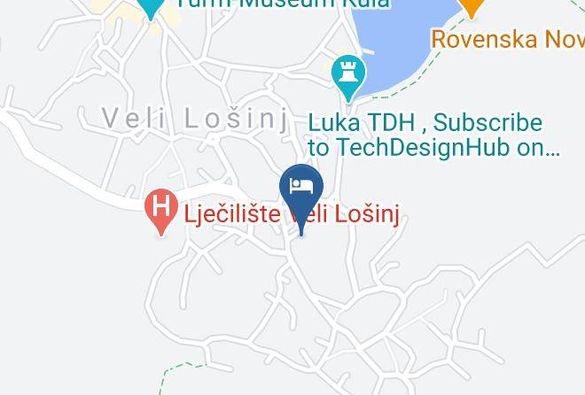 Mali Losinj - Pansion Veli Losinj Maps