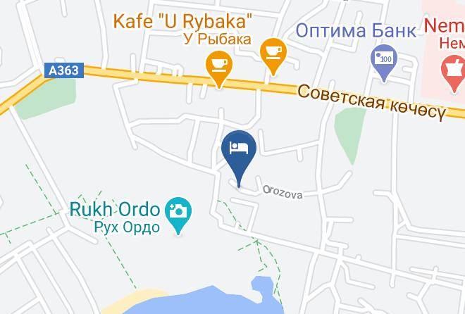Ysyk Kol Region - Pansionat Maksat Na Issyk Kule Maps