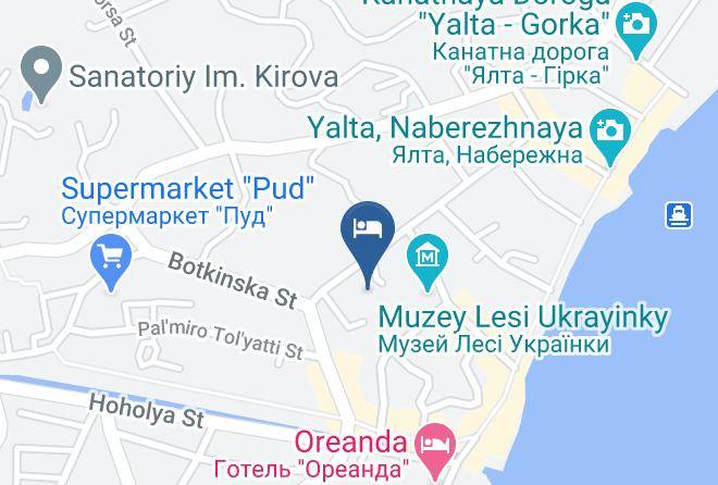 Yalta - Pansionat Sanatoriy Kiyev Maps