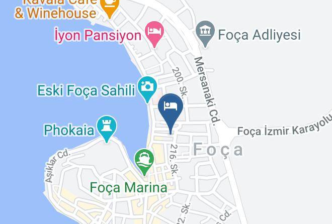 Foca - Pansiyon Mavisu Maps