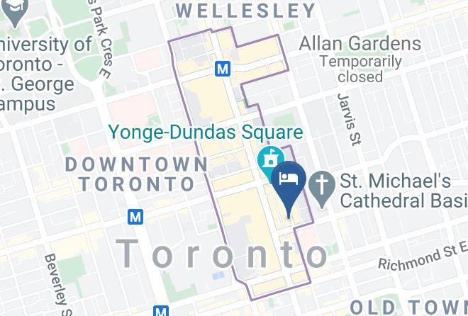 Pantages Hotel Downtown Toronto Map