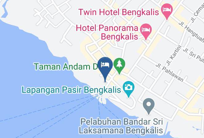 Bengkalis Regency - Pantai Marina Hotel Maps