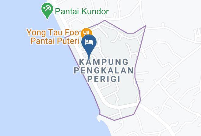 Melaka Tengah - Hotel Pantai Puteri Maps