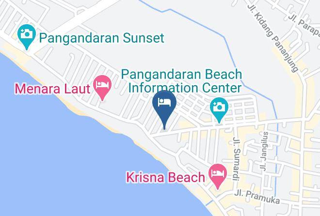 Pangandaran Regency - Pantai Sari Hotel Maps