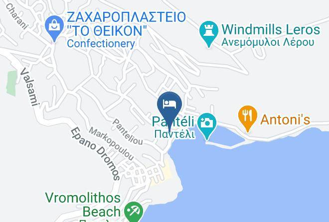 Kalymnos - Panteli Beach Hotel Maps