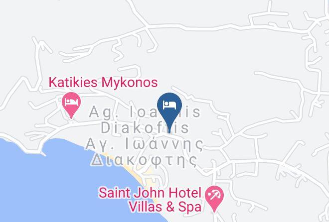 Mykonos - Panthea Residence Maps