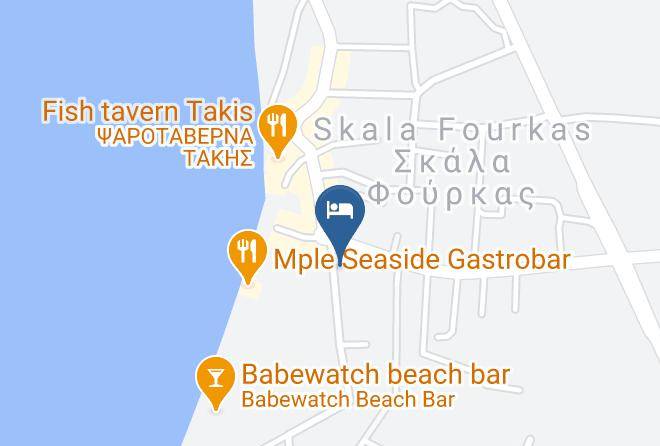 Panthea Studios Fourka Halkidiki Map