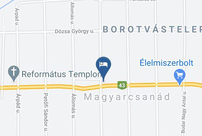 Magyarcsanad - Panzio Baluda Maps