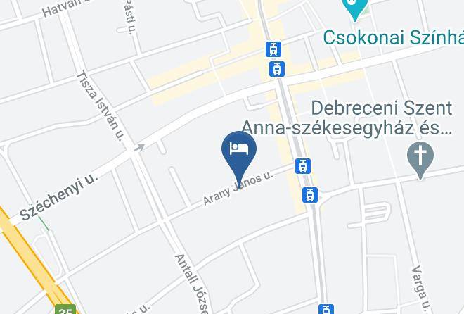 Debrecen - Panzio Minerva Maps