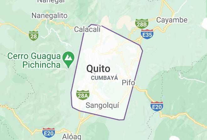 Distrito Metropolitano De Quito - Papagayo City Maps