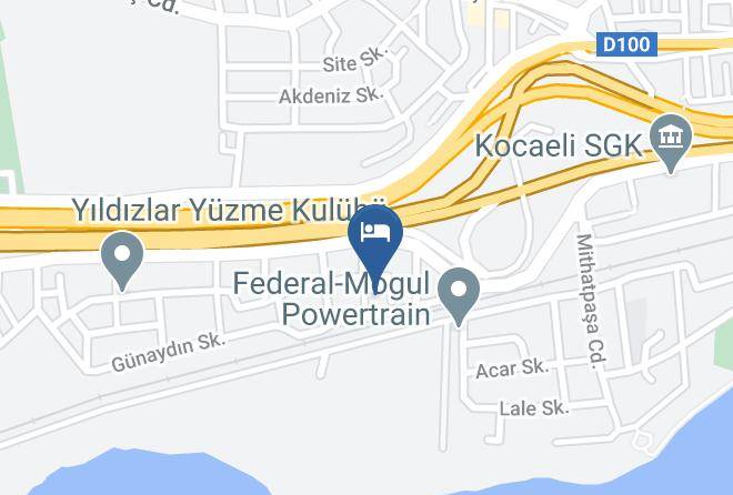 Izmit - Papatya Hotel Maps