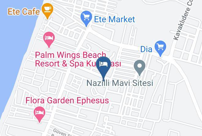 Davutlar - Papatya Hotel Maps