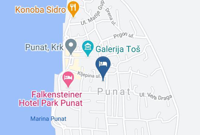 Punat - Pape Punat Maps
