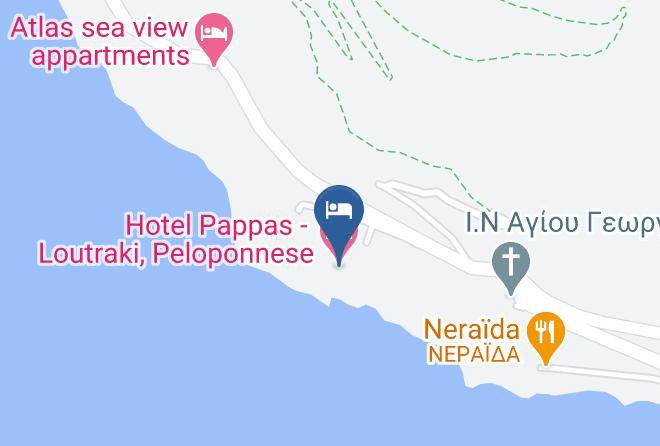 Korinthia - Hotel Pappas Loutraki Peloponnese Maps