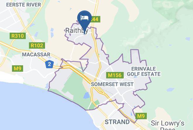 Cape Winelands - Papyrus Lodge Maps