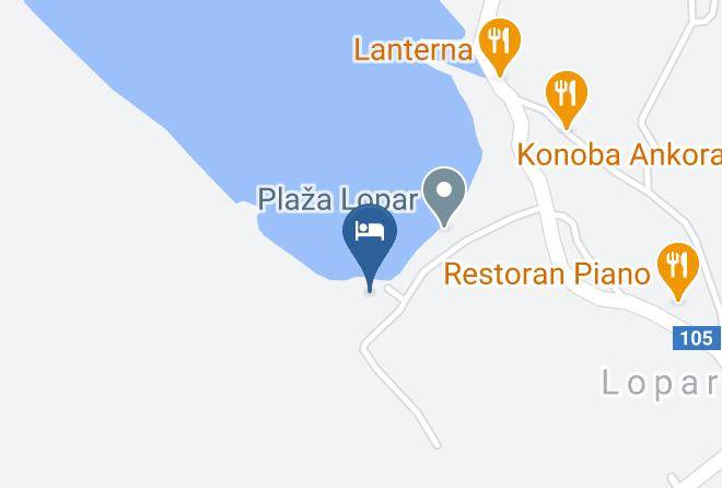 Lopar - Paradis Beach Maps
