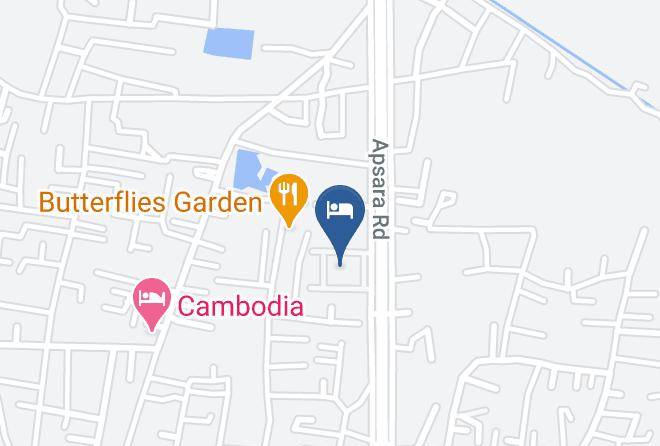 Paradise Angkor Villa Hotel Karte - Siem Reap - Siem Reab Town