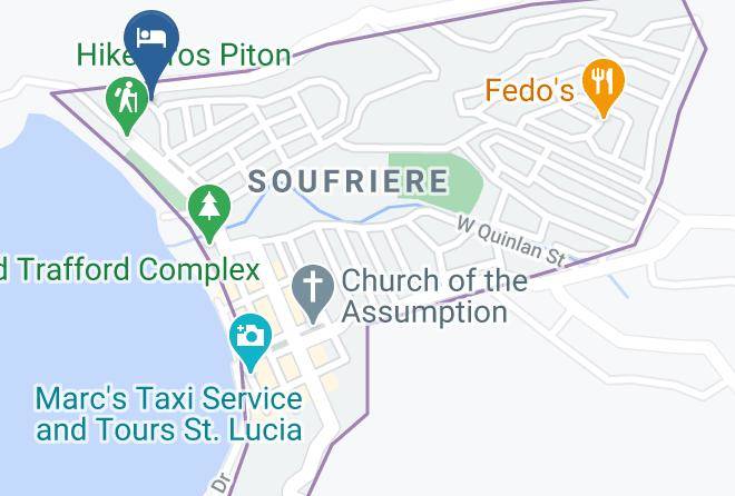 Soufriere - Paradise Breeze Hotel Maps