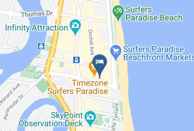 Gold Coast - Paradise Centre Apartments Surfers Paradise Maps