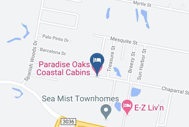Aransas - Paradise Oaks Coastal Cabins Maps
