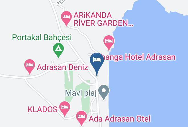 Antalya - Paradise Otel Cafe Restaurant Maps
