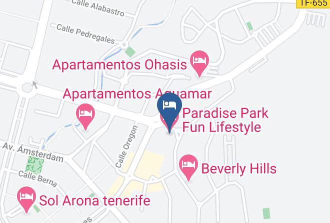 Santa Cruz De Tenerife - Paradise Park Fun Lifestyle Hotel Maps