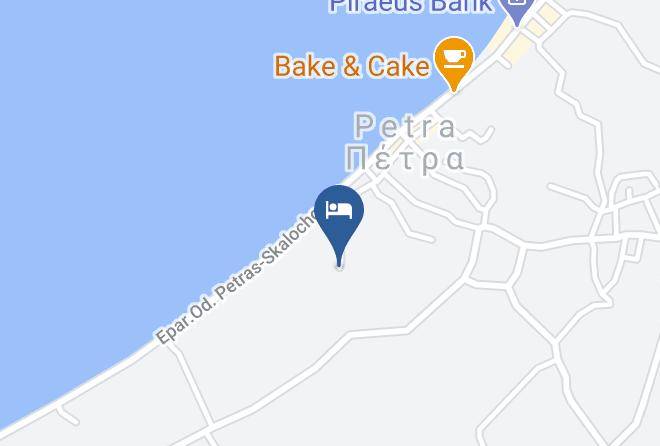 Paradise Studios Petra Lesvos Map