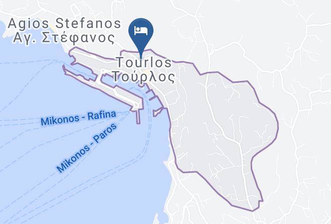 Mykonos - Paradision Hotel Maps