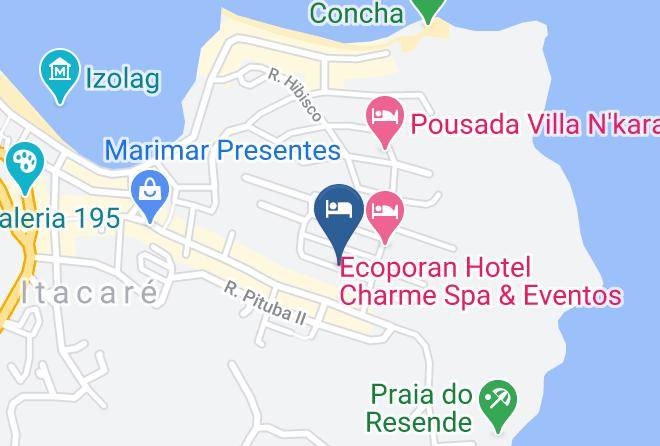 Paradiso Flat Itacare Map