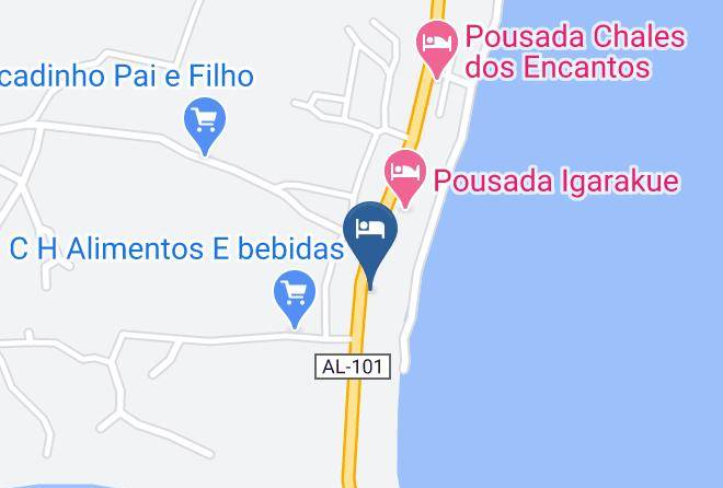 Japaratinga - Parador Algaroba Maps