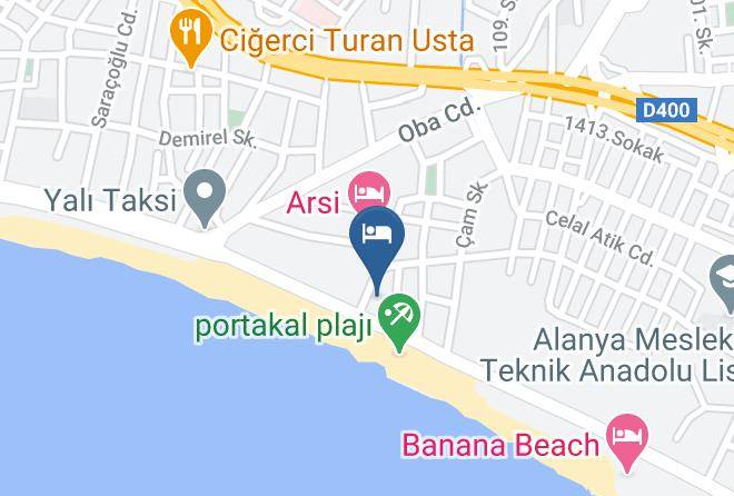 Alanya - Parador Beach Hotel Maps