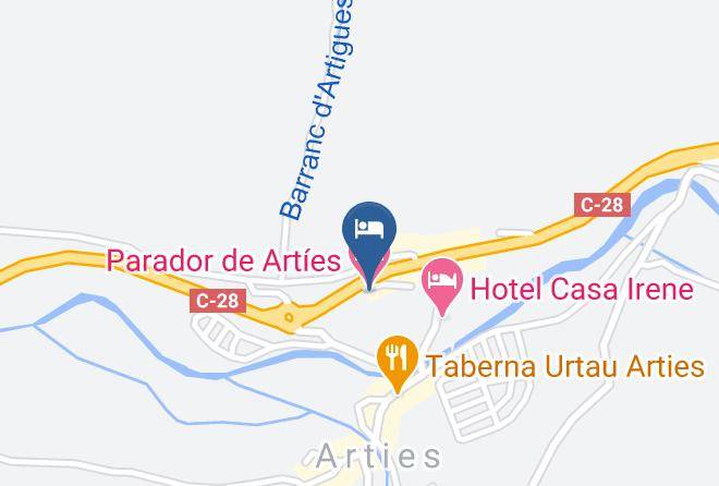 Lleida - Parador De Arties Maps