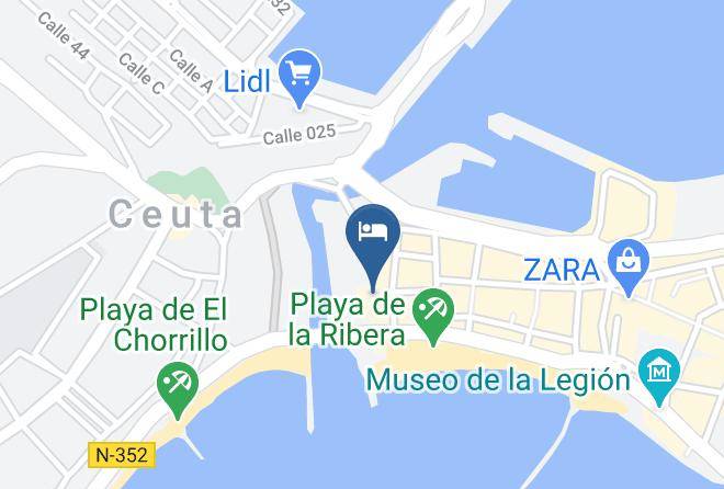 Ceuta - Parador De Ceuta Maps