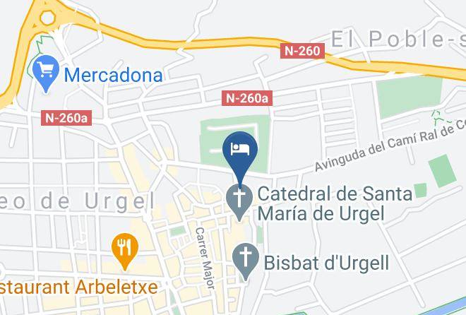 Lleida - Parador De La Seu Durgell Maps