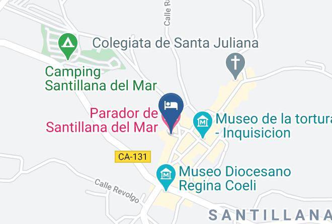Parador De Santillana Del Mar Map