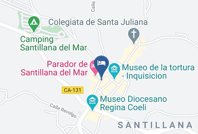 Santillana - Parador De Santillana Gil Blas Maps