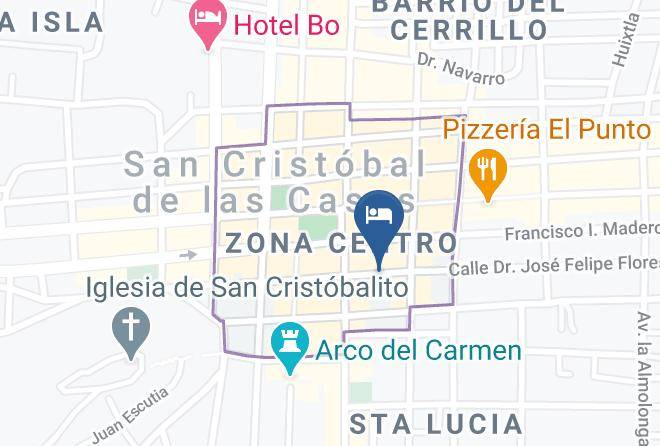 San Cristobal De Las Casas - Parador San Francisco Maps