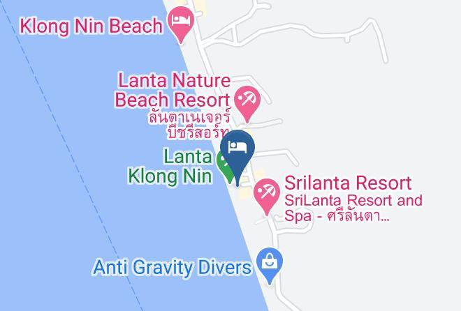 Amphoe Ko Lanta - Paragon Bungalows And Lucky Bar Maps